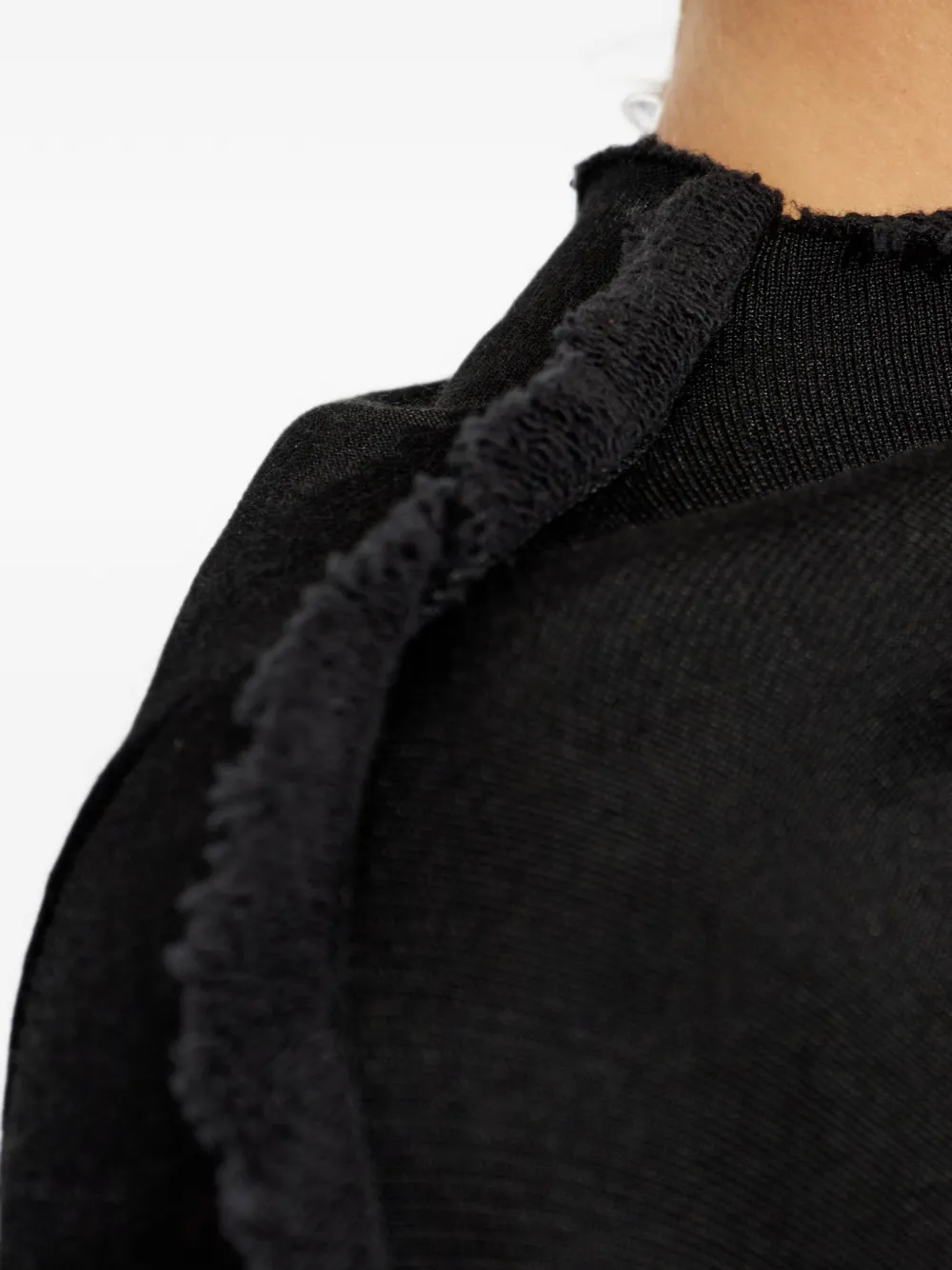 Diesel Jurk met franje en geknoopt detail Zwart