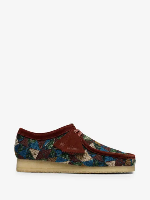 Clarks Originals Wallabee Desert-Boots mit geometrischem Muster