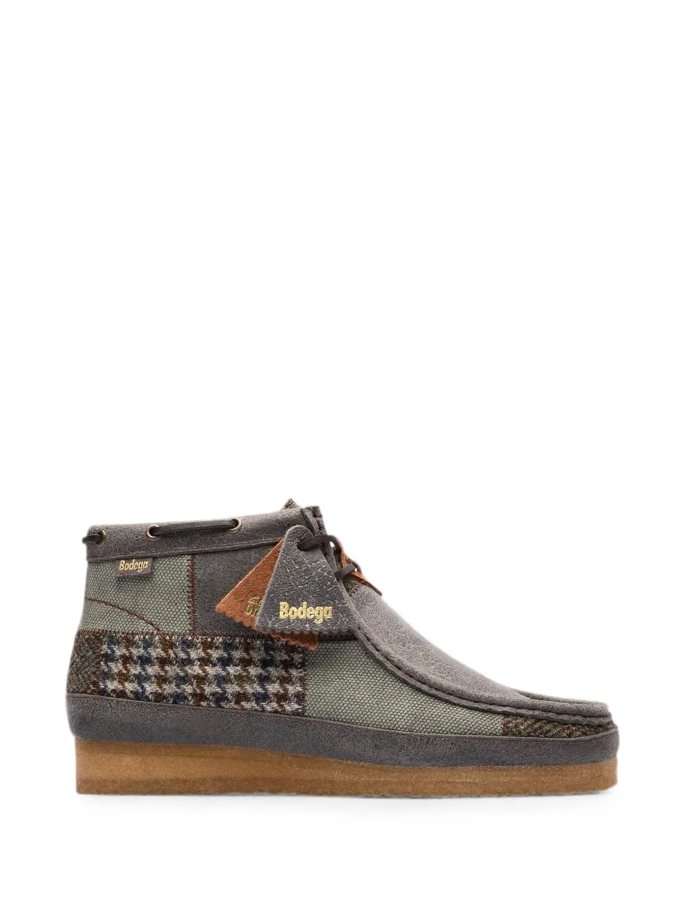Clarks Originals Wallabee Boot patchwork desert boots Grijs