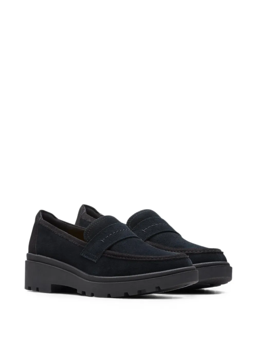Clarks Originals Calla Ease suède loafers Zwart