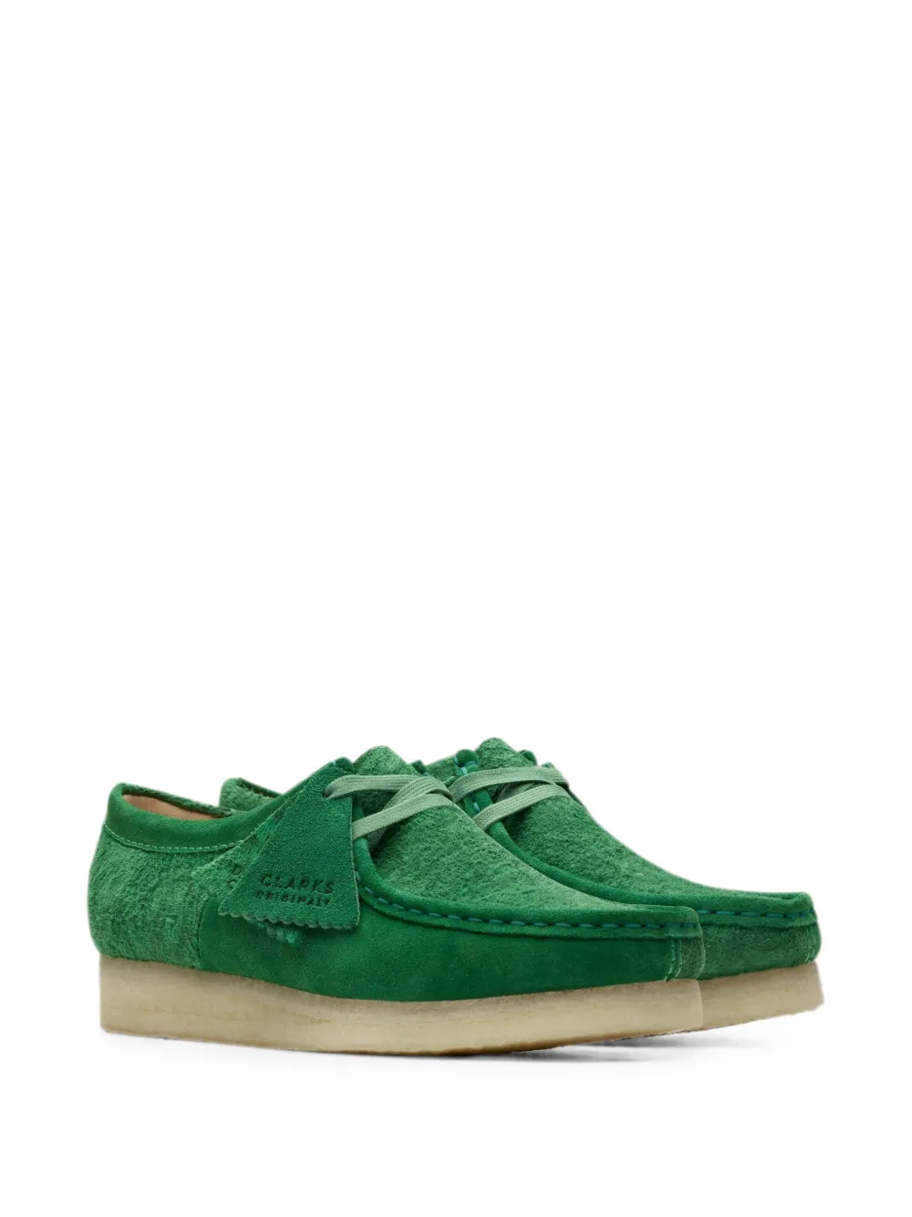 Clarks Originals Daniëlle Cathari Wallabee suede Derby shoes Groen