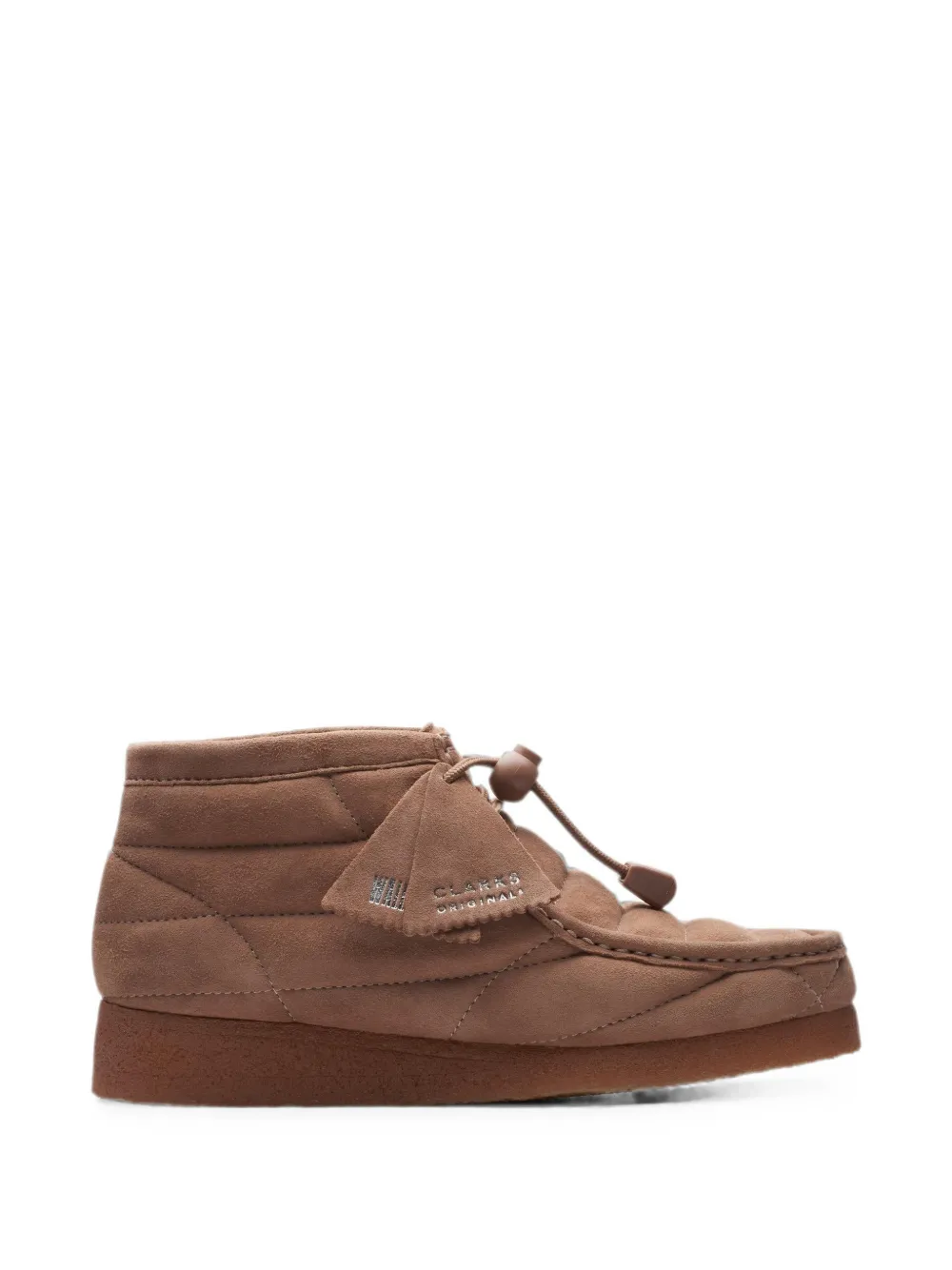 Clarks Originals Wallabee quilted boots Beige