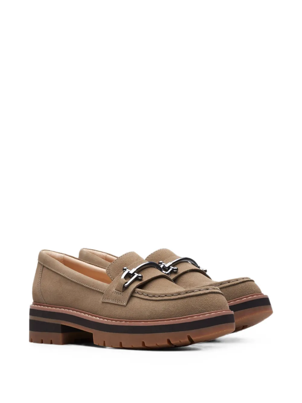 Clarks Originals Orianna Bit loafers met ronde neus Beige