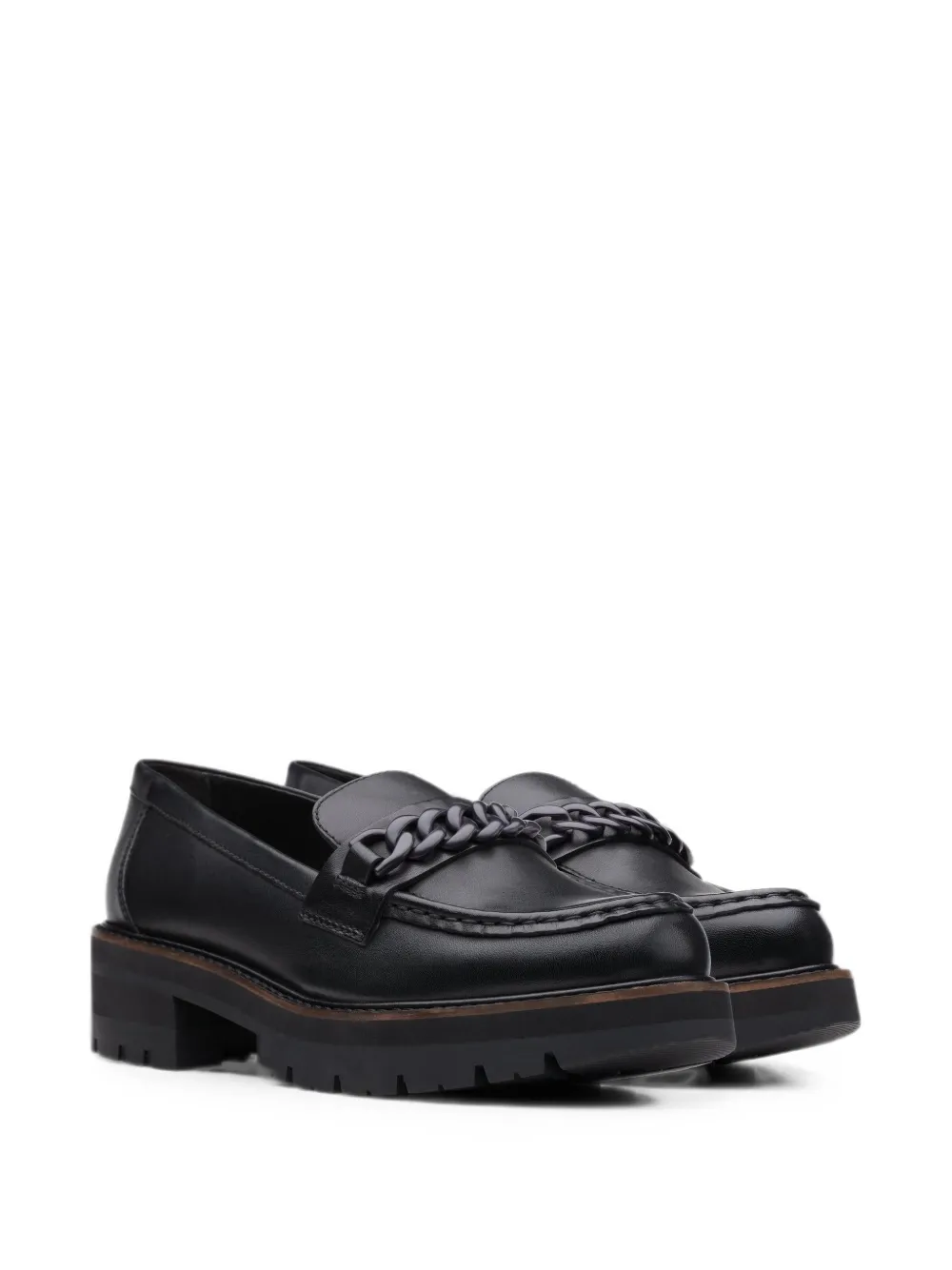 Clarks Originals Orianna Edge chain-link loafers Zwart