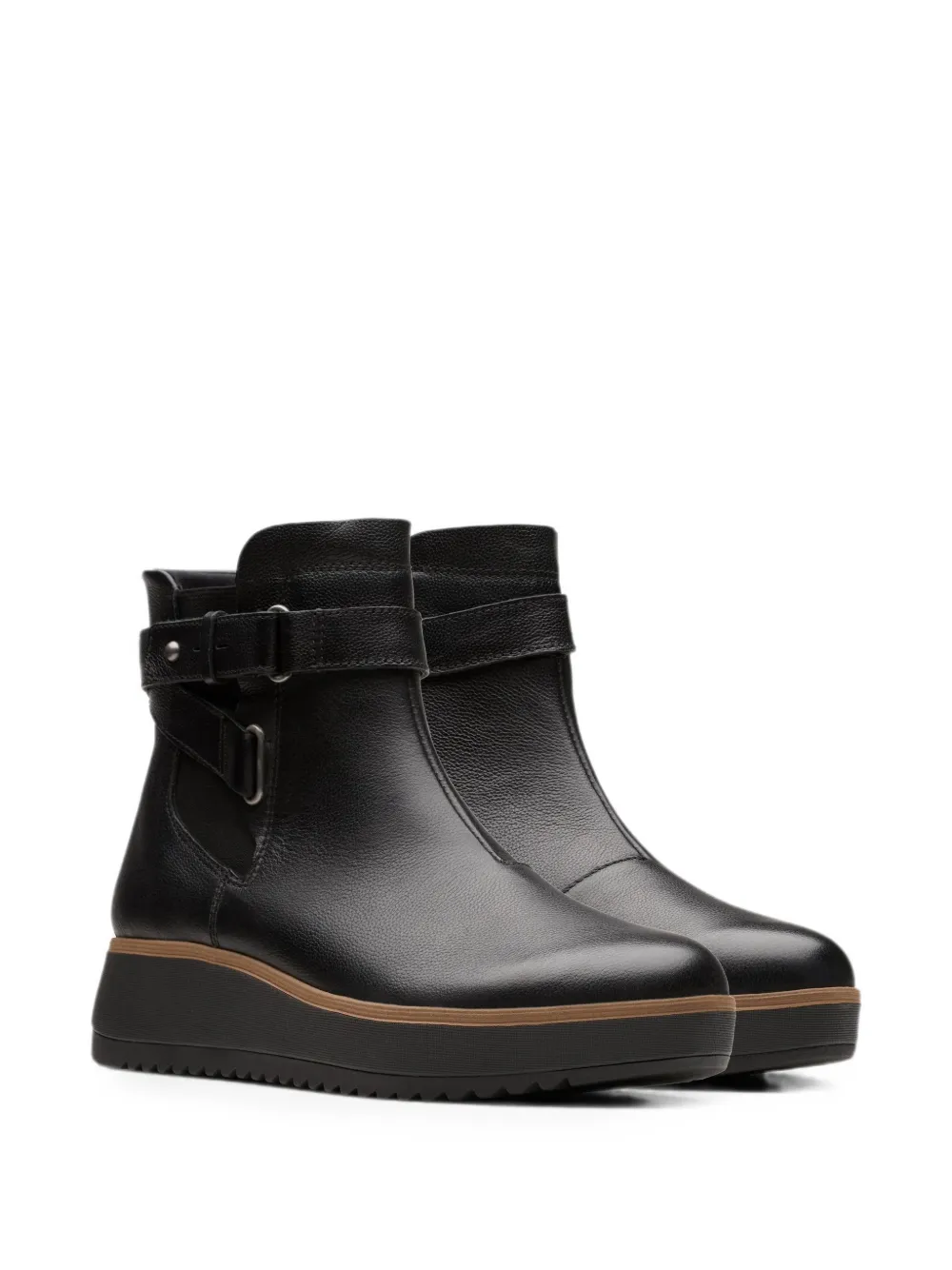 Clarks Originals Zylah Faye leather ankle boots Zwart