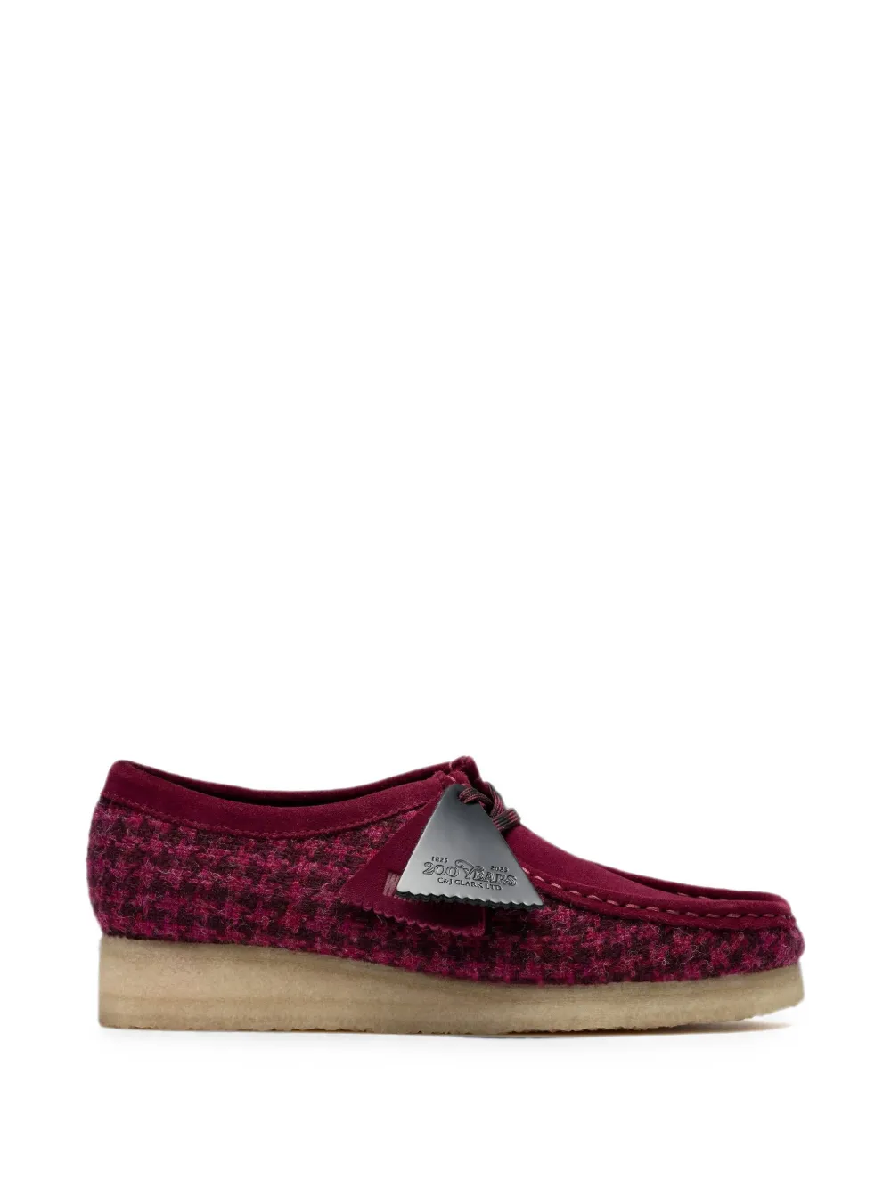 Clarks Originals Wallabee Harris tweed derby schoenen Paars