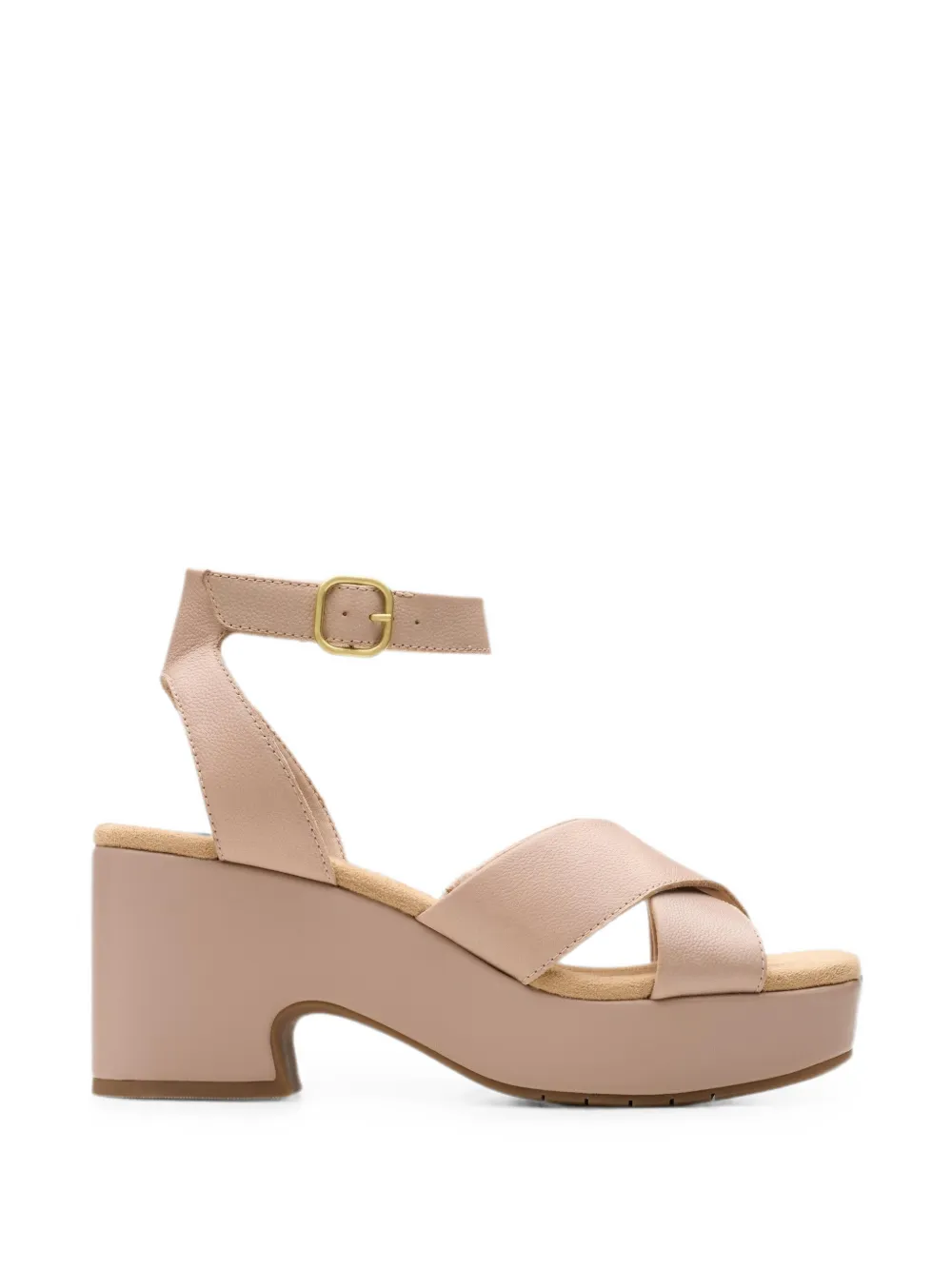 Clarks Originals Nerisa Pearl sandalen met gekruist detail Beige