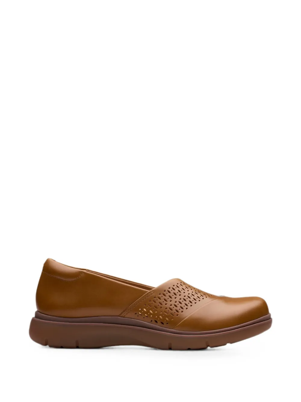 Clarks Originals Certina Edge leren sneakers met uitgesneden details Bruin