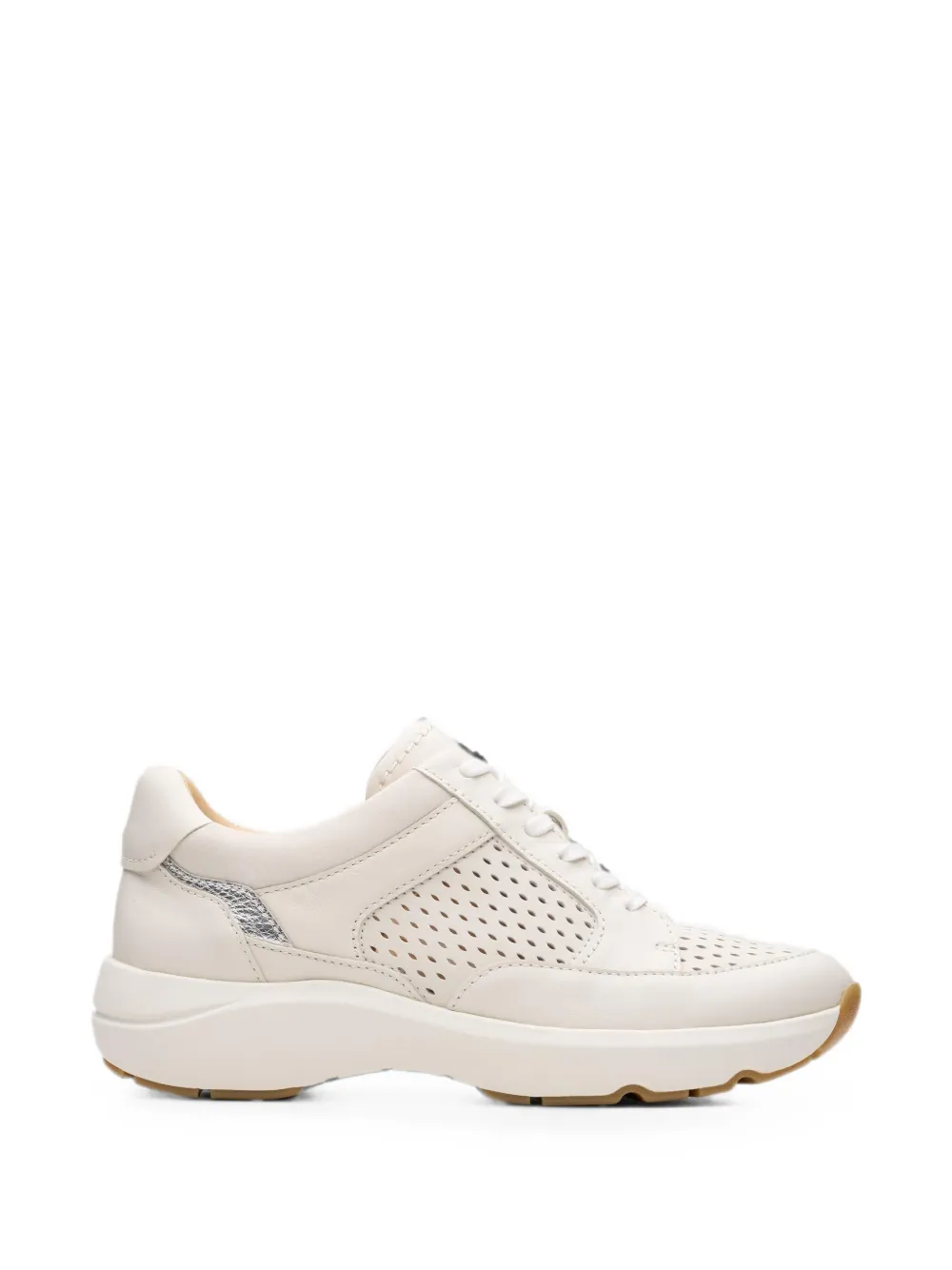 Clarks Originals Tivoli Walk leren sneakers met geperforeerde details Beige