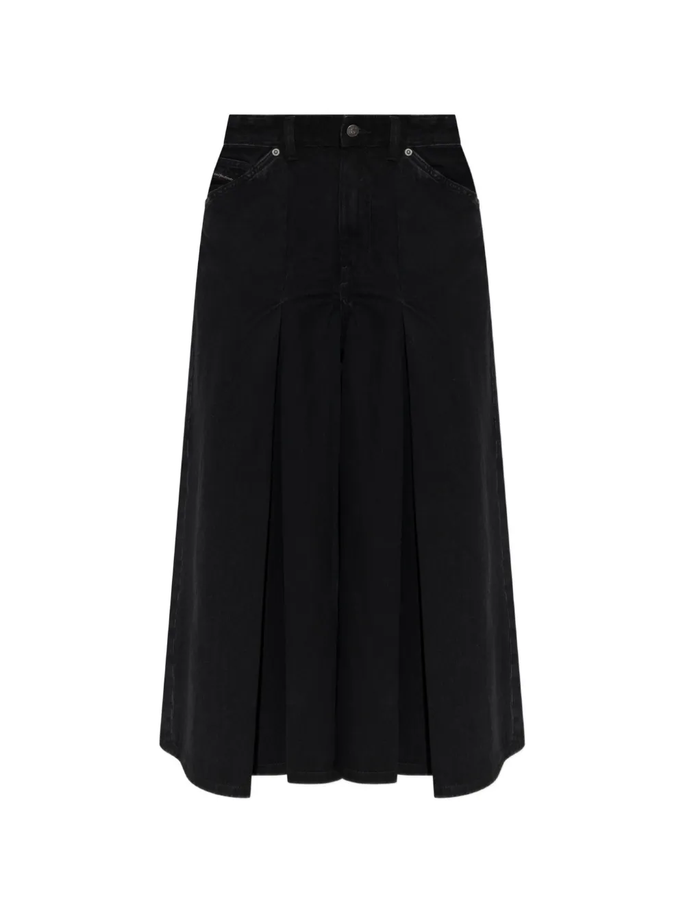 Diesel pleated denim shorts - Nero