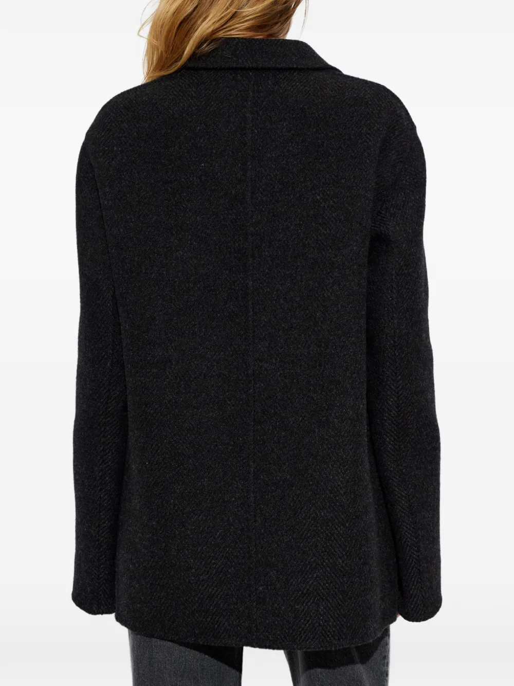 Jil Sander Blazer met visgraatpatroon Zwart