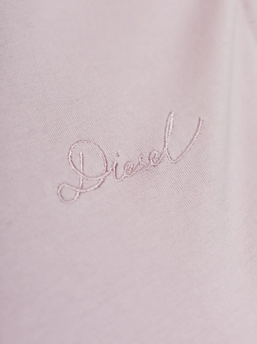 Diesel T-shirt met kanten afwerking Paars