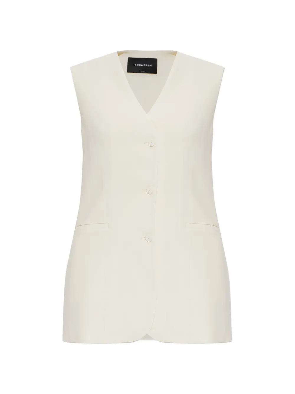 Fabiana Filippi single-vent waistcoat - Neutrals