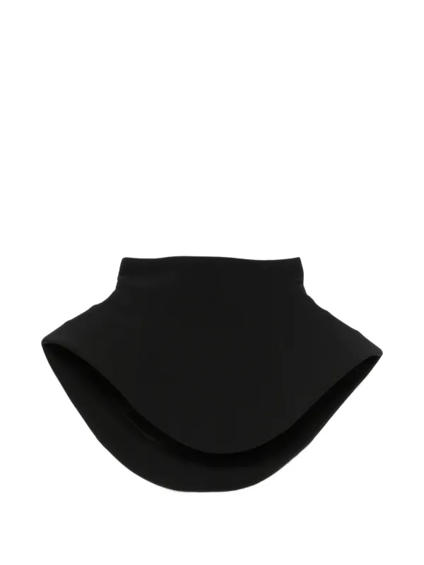 A.W.A.K.E. Mode Sculptural Zip-fastening Miniskirt in Black