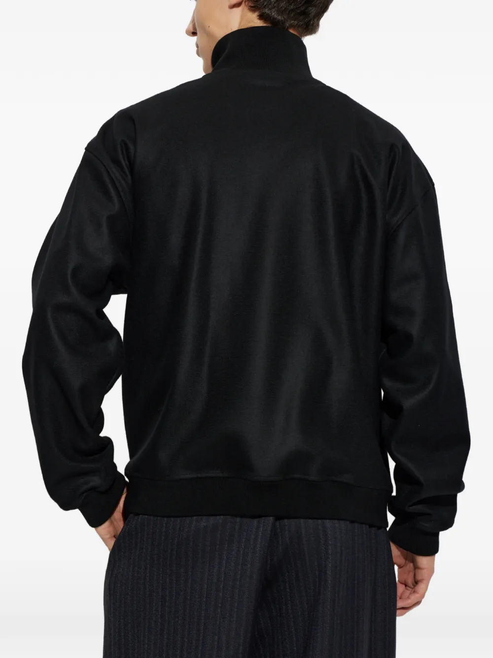 Jil Sander Jack met hoge hals Zwart