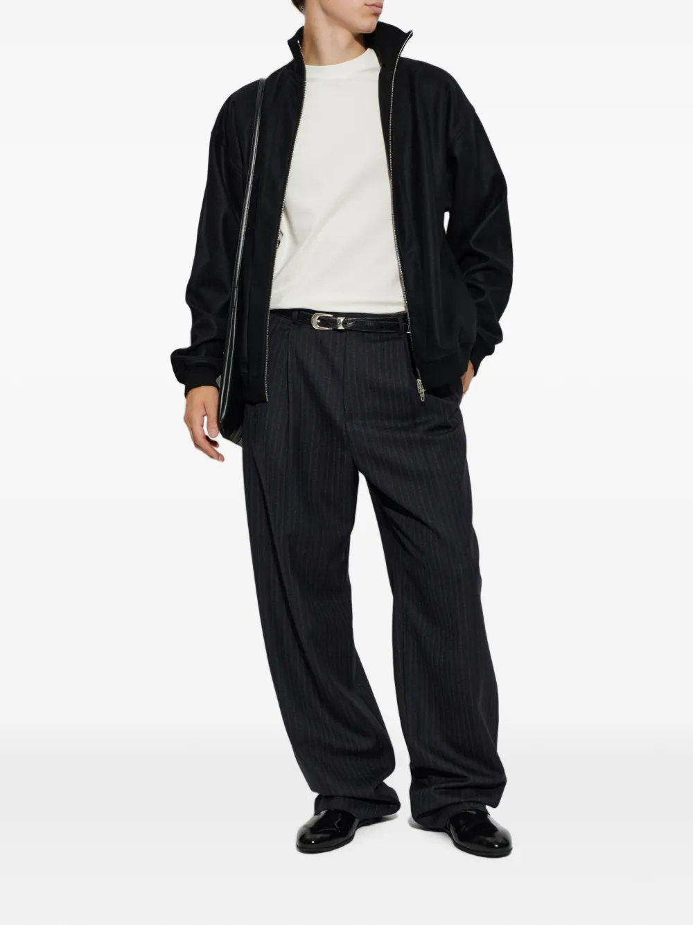 Jil Sander Jack met hoge hals Zwart