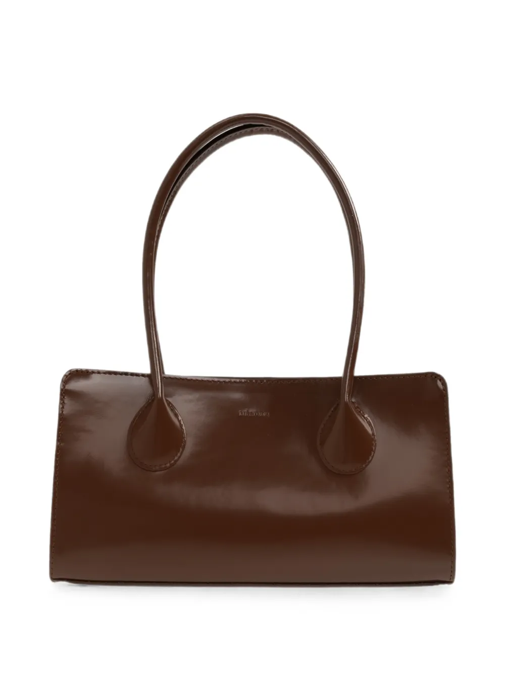 Lié Studio Lou patent leather shoulder bag - Marrone