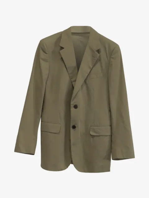 Prada Pre-Owned veste en coton à simple boutonnage