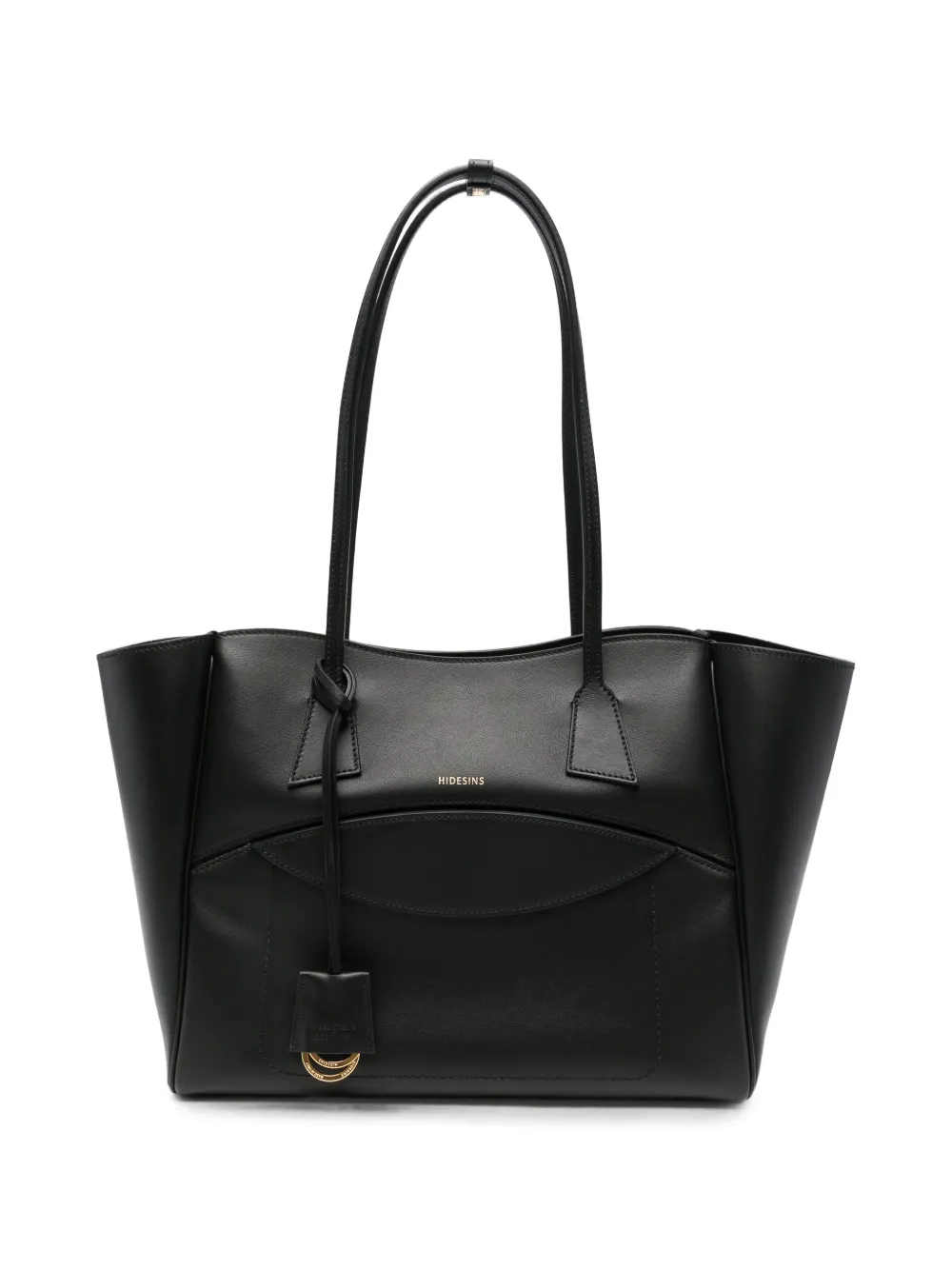 HIDESINS logo-print leather tote bag