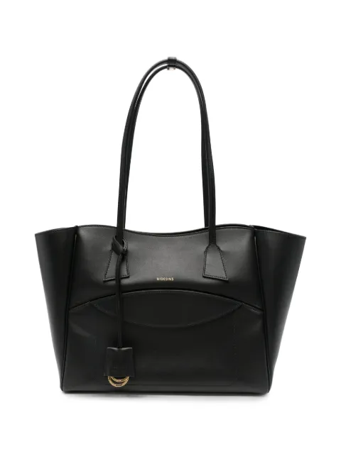 HIDESINS logo-print leather tote bag