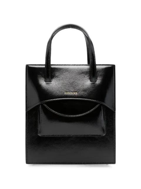 HIDESINS Pocket logo-print tote bag