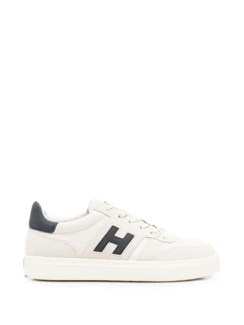 Hogan H-TV logo-patch panelled sneakers