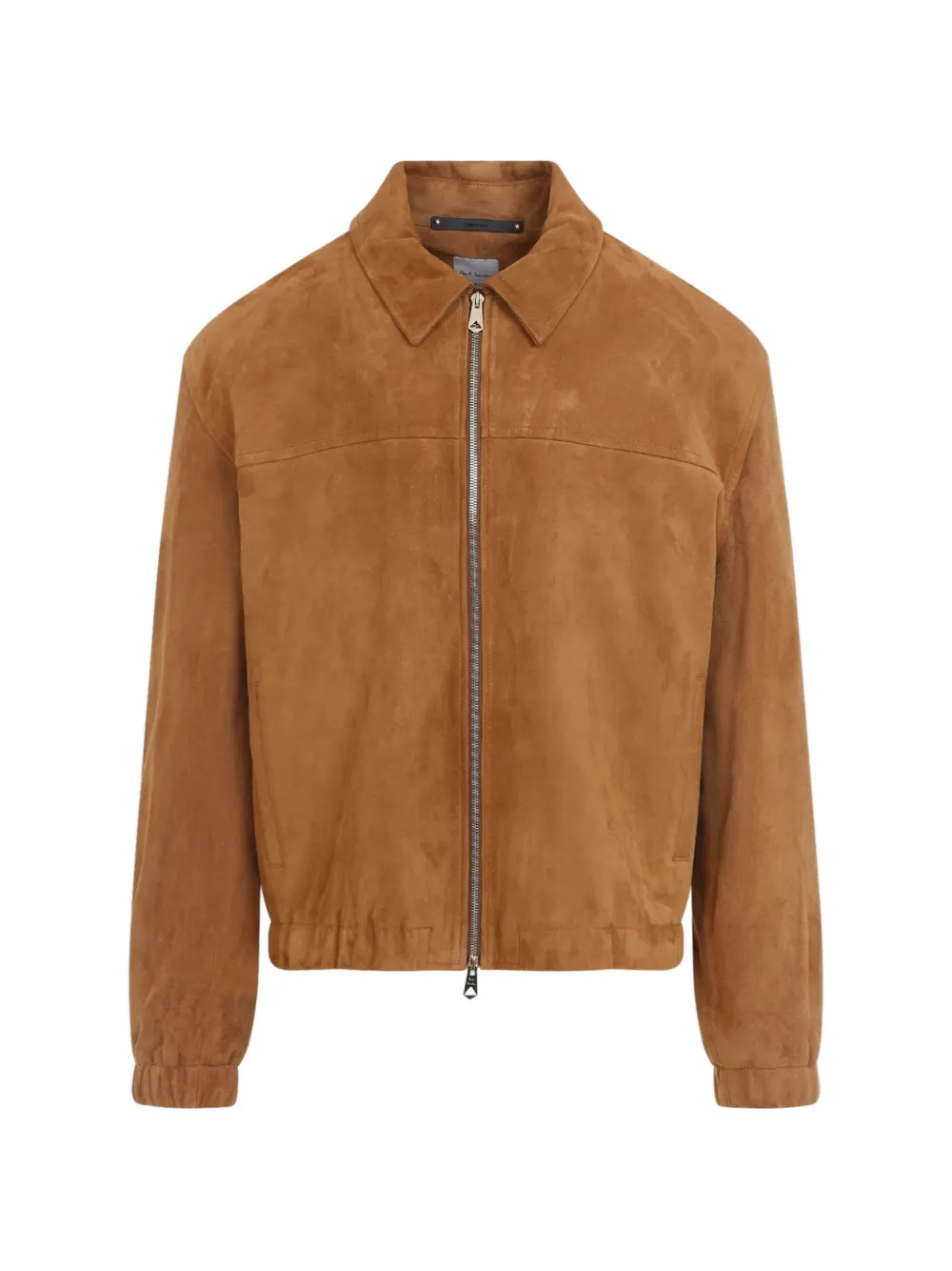 Paul Smith Tan suede zip-up jacket - Marrone