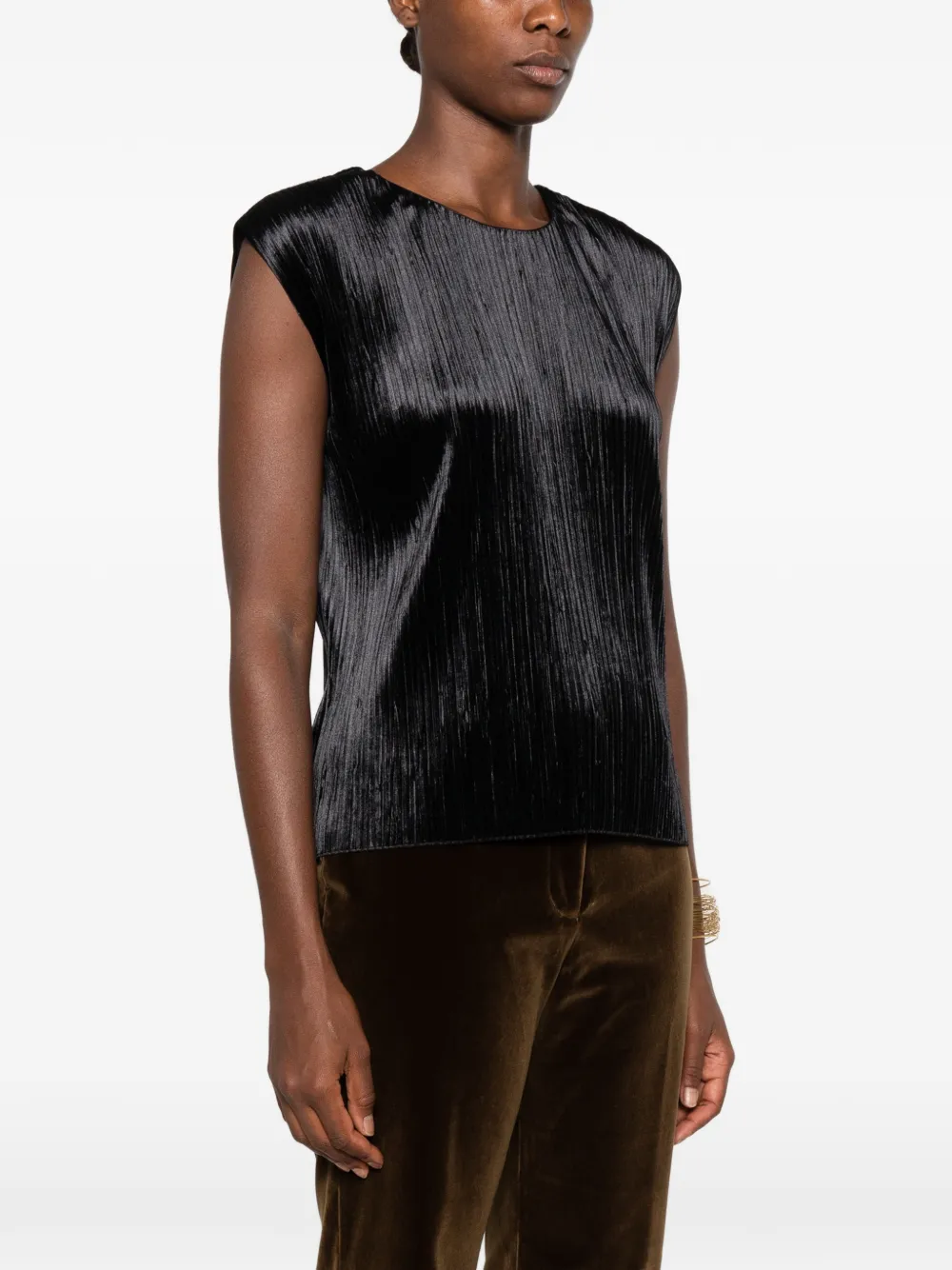 Forte Mouwloze top Zwart