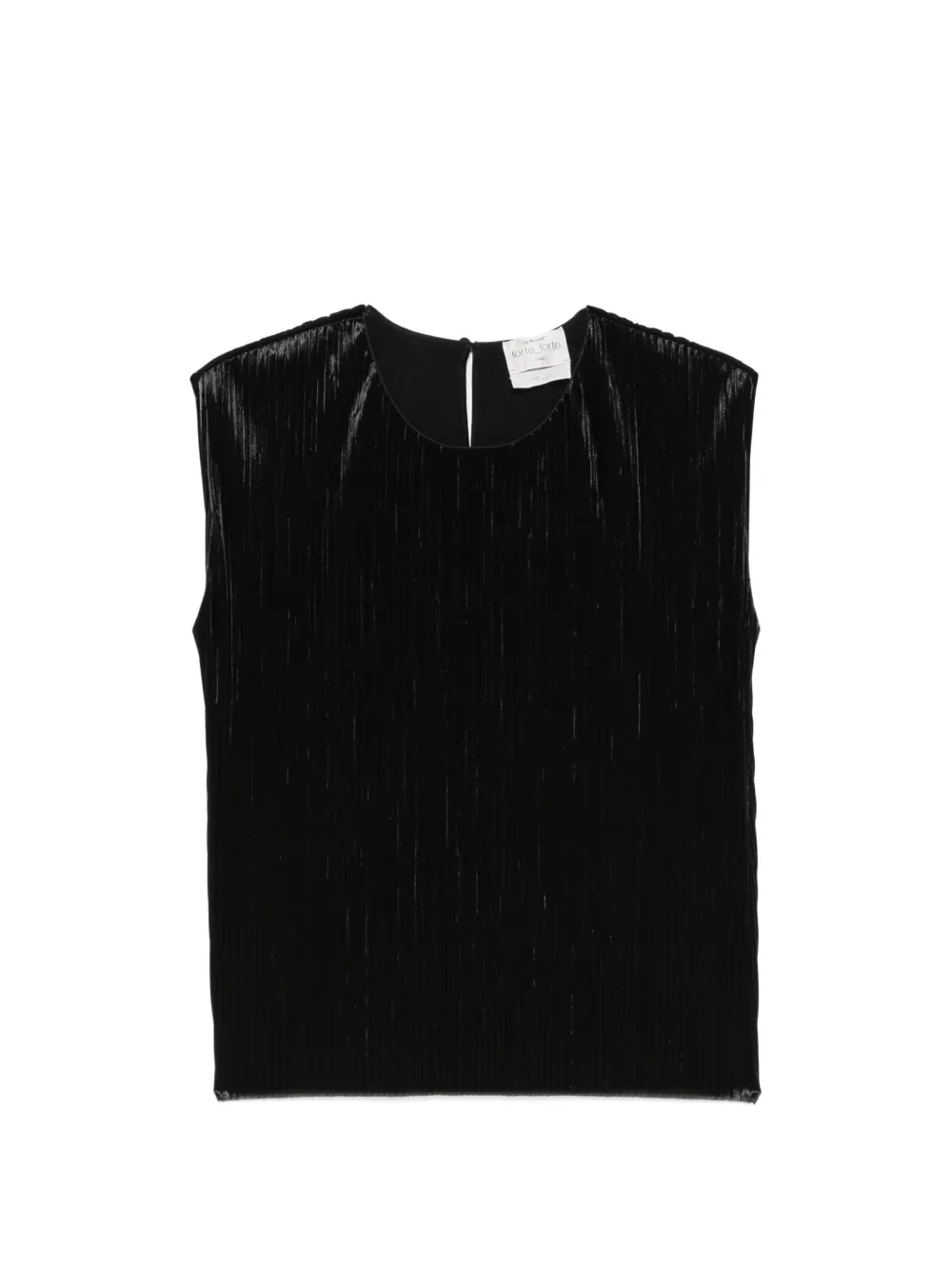 Forte Forte plissé-effect sleeveless top - Nero