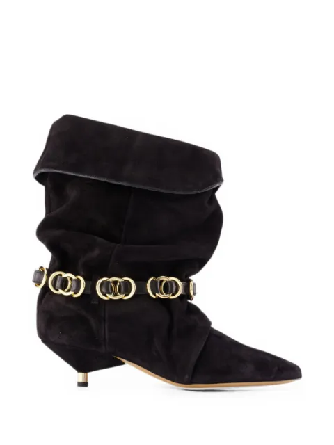 ISABEL MARANT Edrik ring-embellished ankle boots