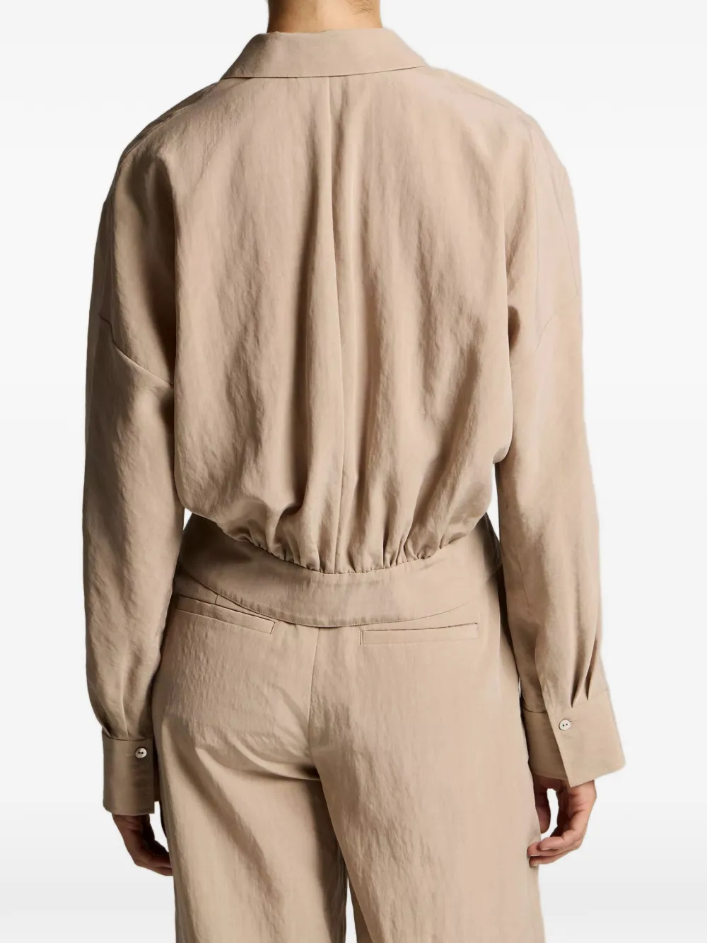 Vince blouson-back shirt Beige