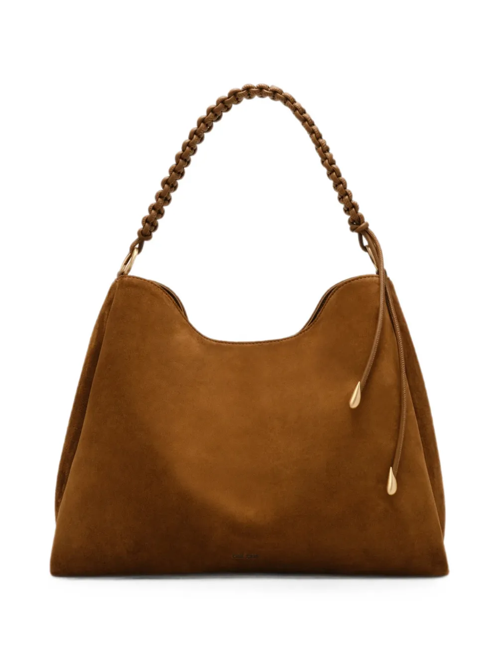 Cult Gaia Osa suede braided-handle tote bag - Braun
