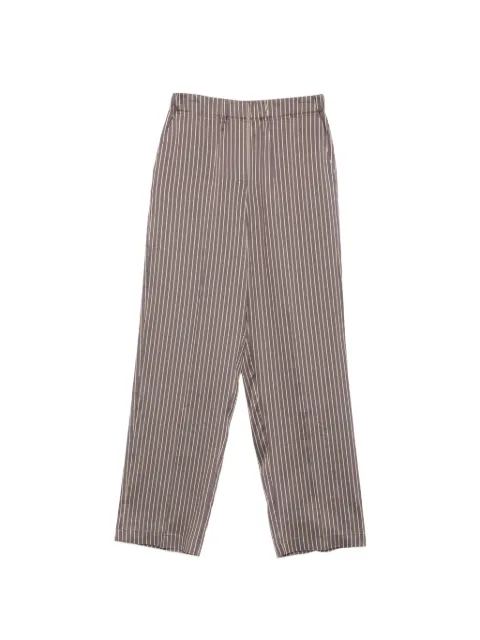 Alysi vertical-stripe elasticated-waist trousers
