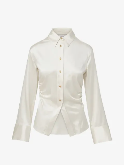 Veronica Beard camisa fruncida manga larga