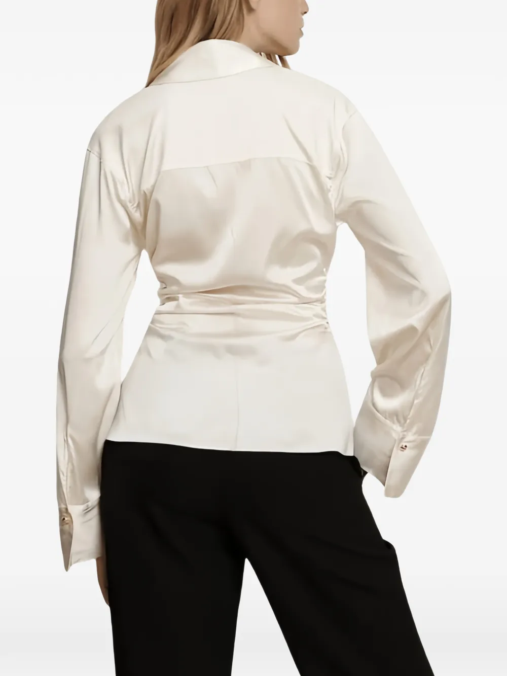 Veronica Beard Blouse met ruchemouwen Wit
