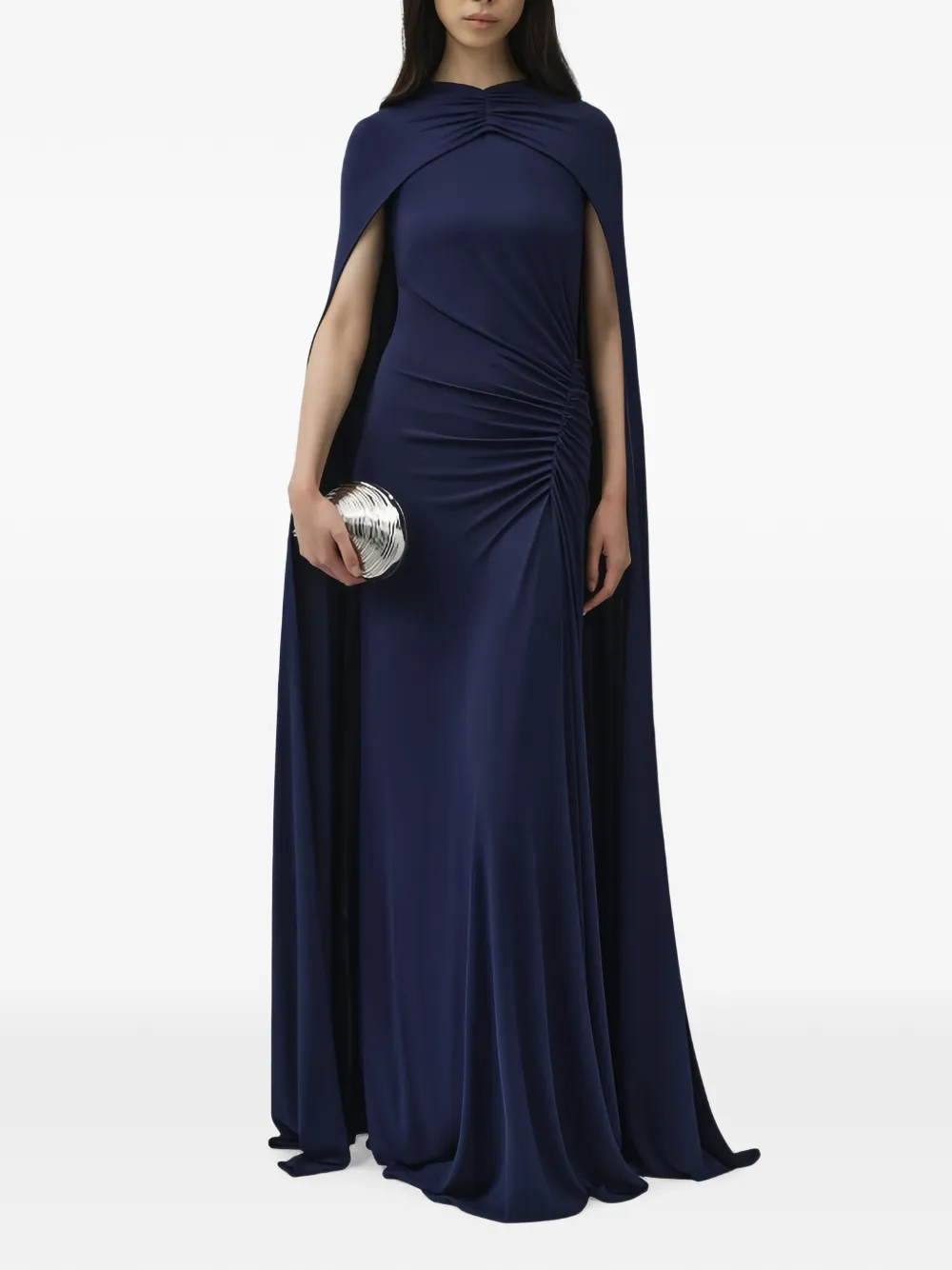 Simkhai Demi draped maxi gown - Blue