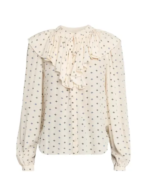 Veronica Beard Gomez ruffled blouse