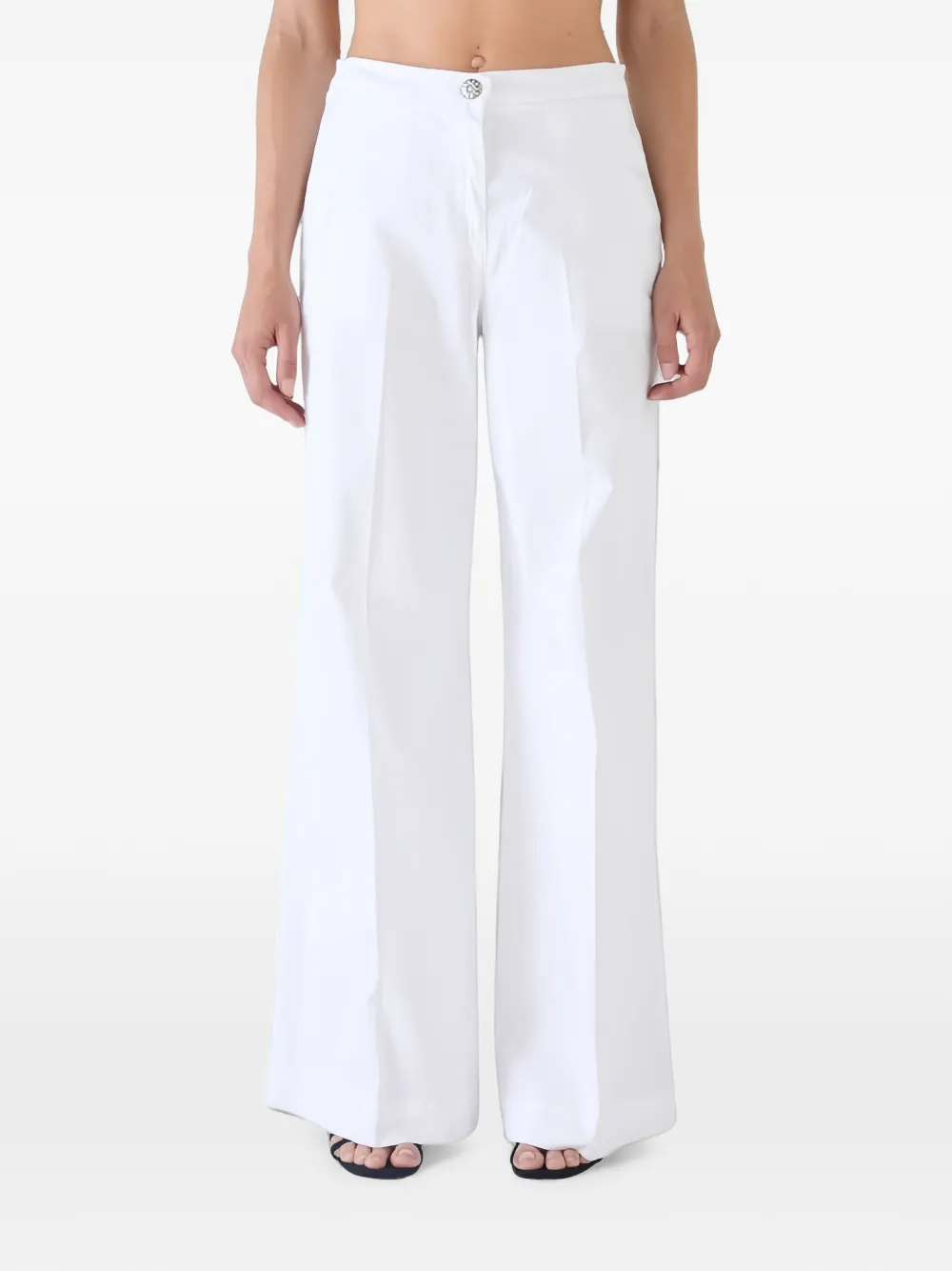 Shaft Jeans flower-button flared trousers