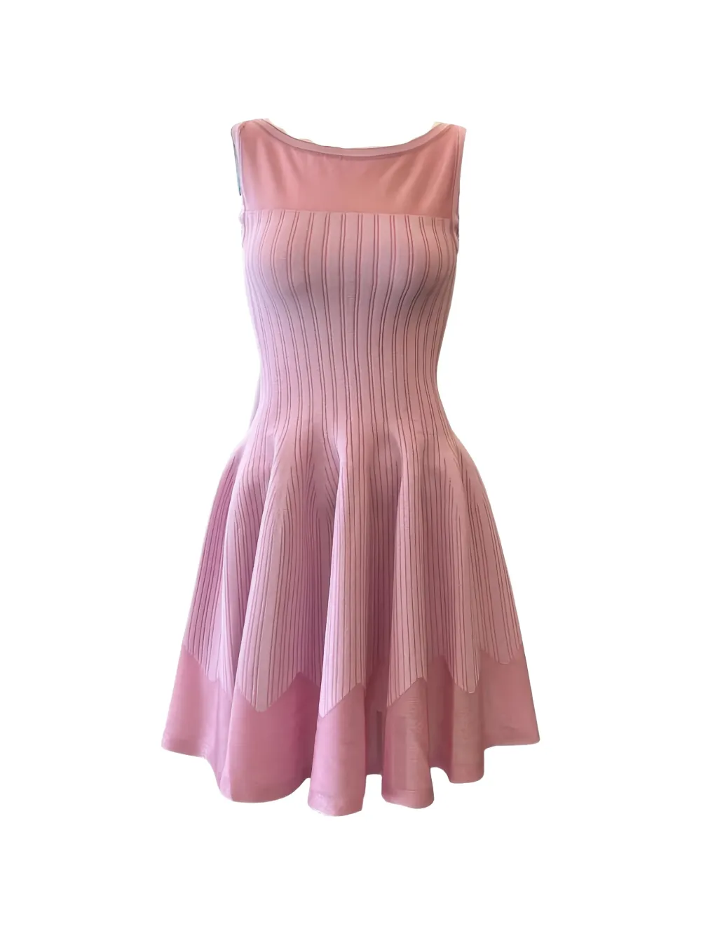 Rvn Abito corto Sasha con inserti semi trasparenti - Rosa