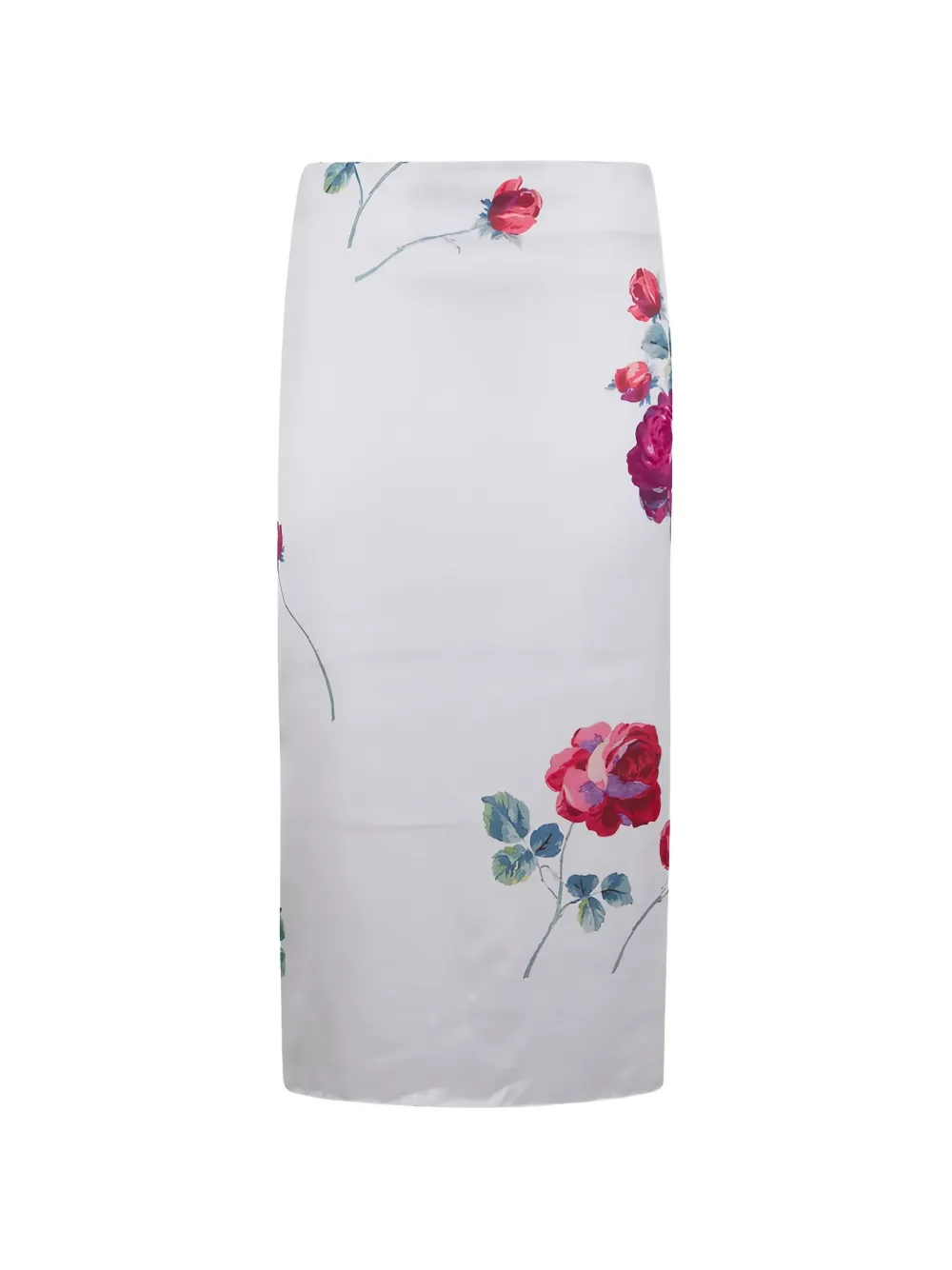 N°21 Floral-print Midi Skirt In White