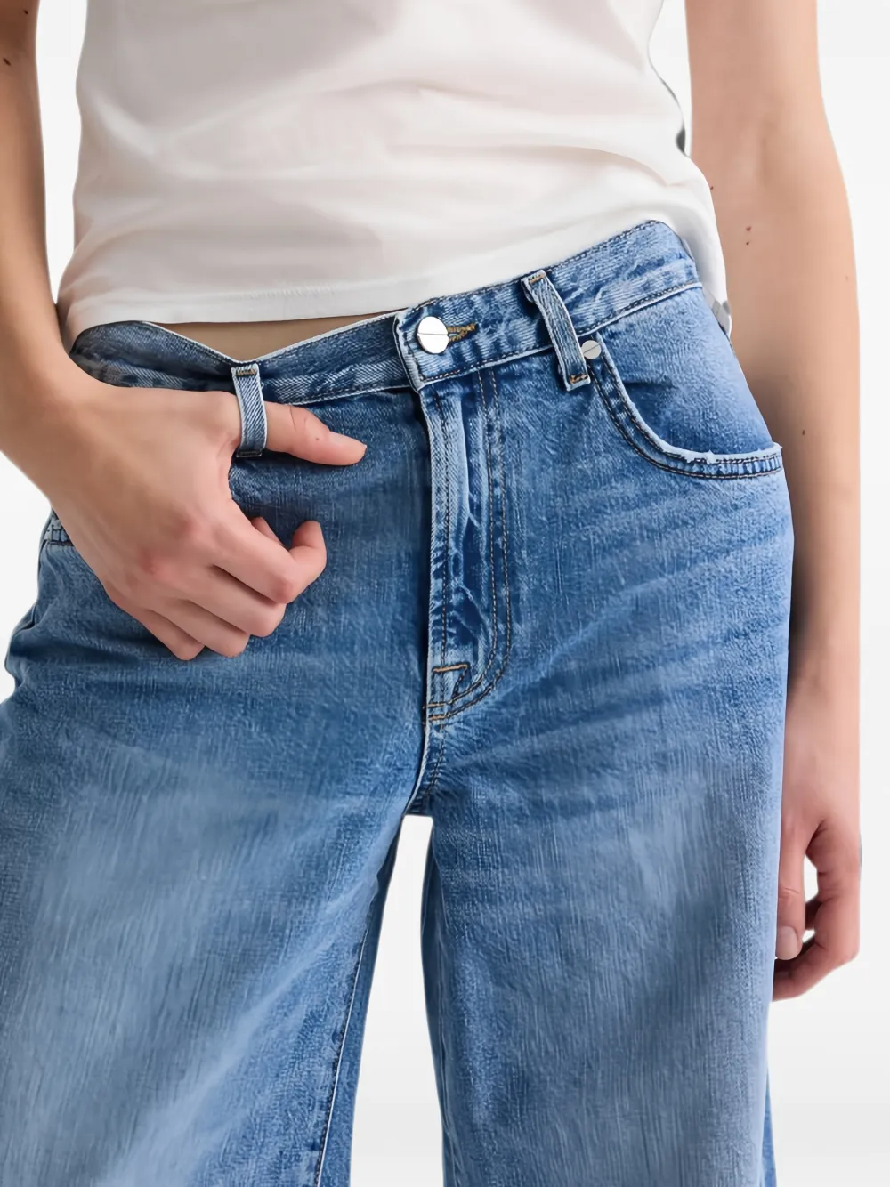 TWP Tiny Dancer jeans met wijde pijpen Blauw