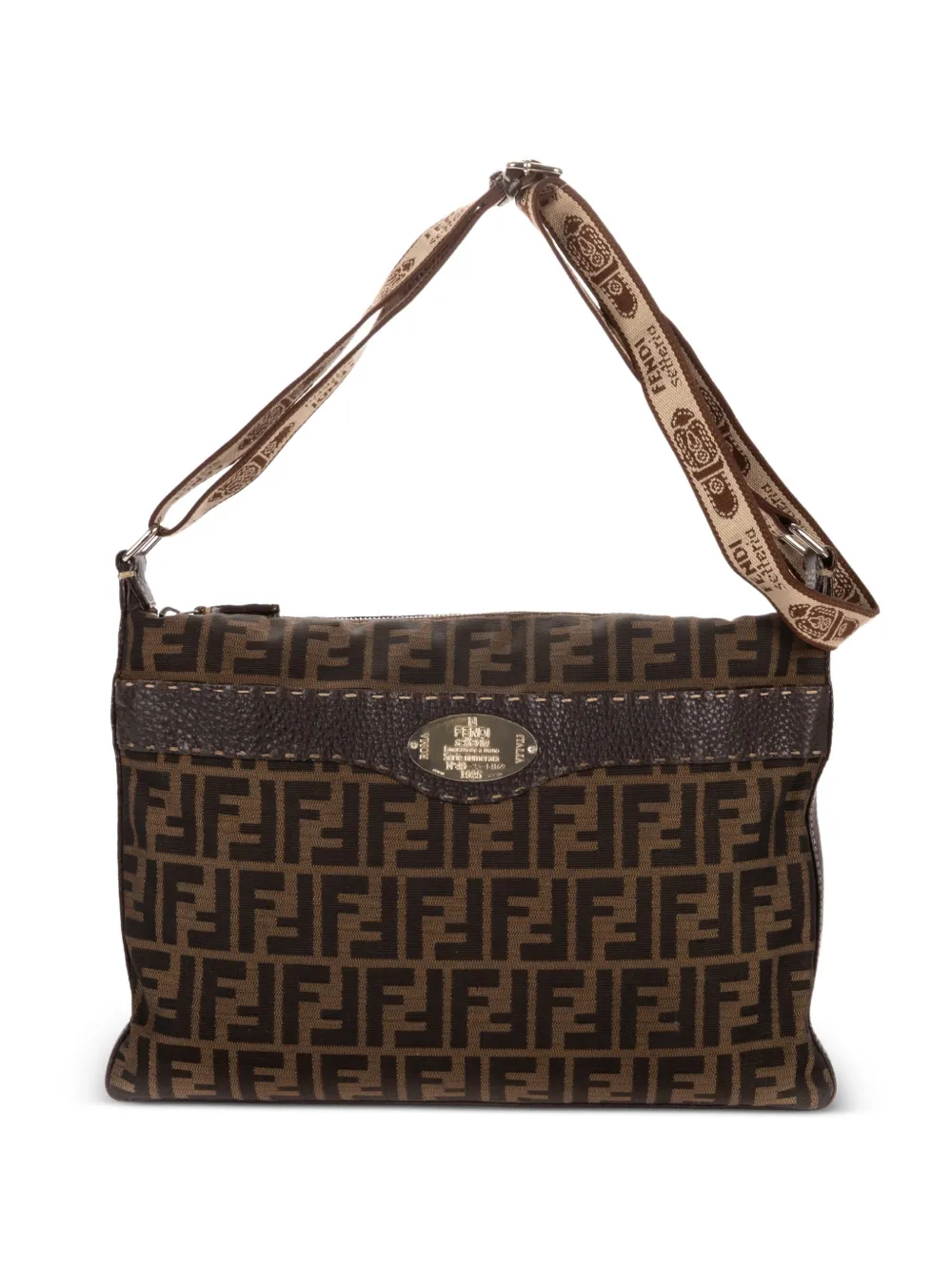 Fendi Pre-Owned Selleria Zucca shoulder bag - Brown