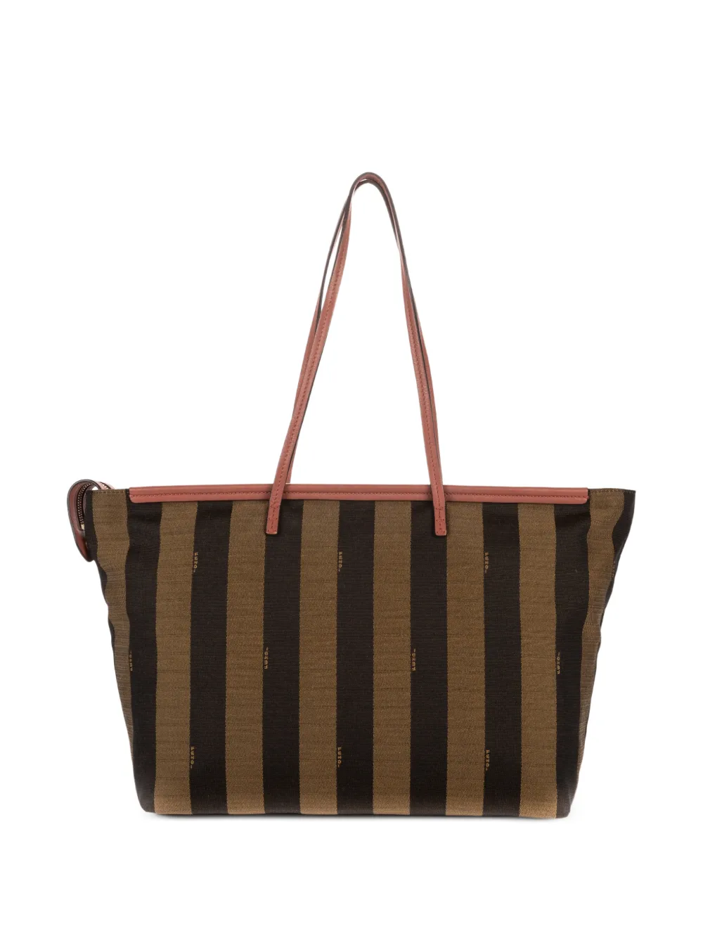 Fendi Pre-owned Pequin Zip Shoulder Bag in Black, view 2