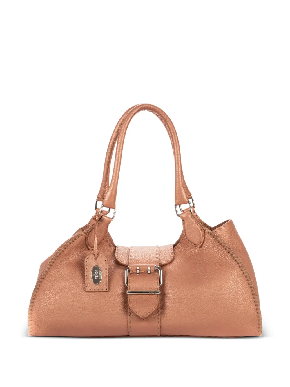 Fendi Pre-Owned Selleria buckle shoulder bag - Neutrals