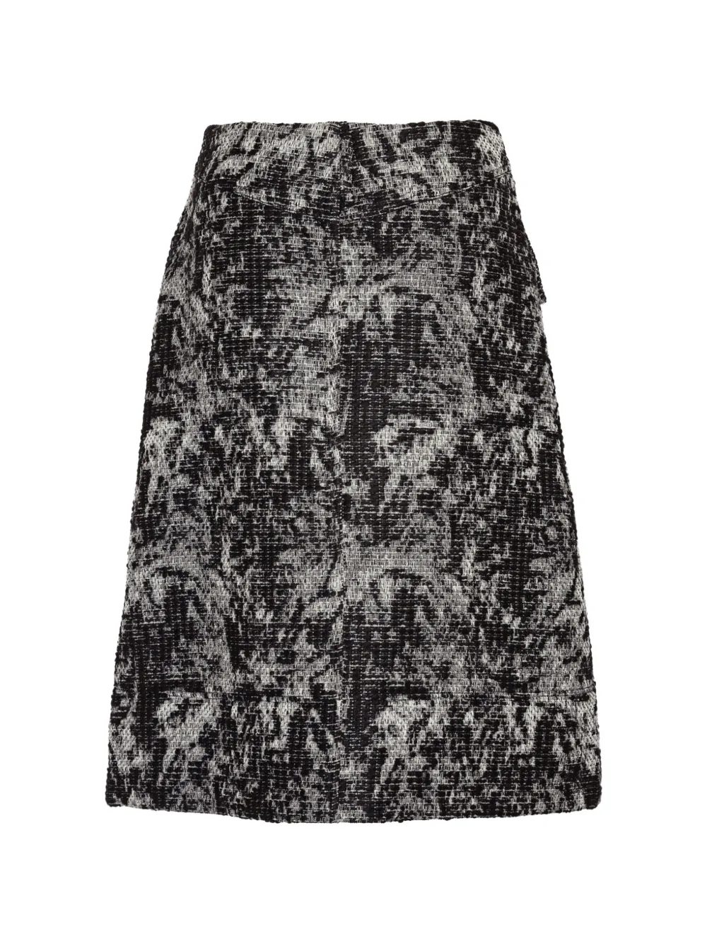 Henrik Vibskov Carry asymmetric textured midi skirt Zwart