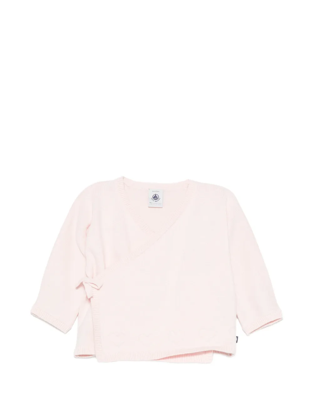 Petit Bateau heart-motif cardigan - Rosa
