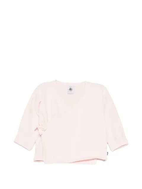Petit Bateau heart-motif cardigan