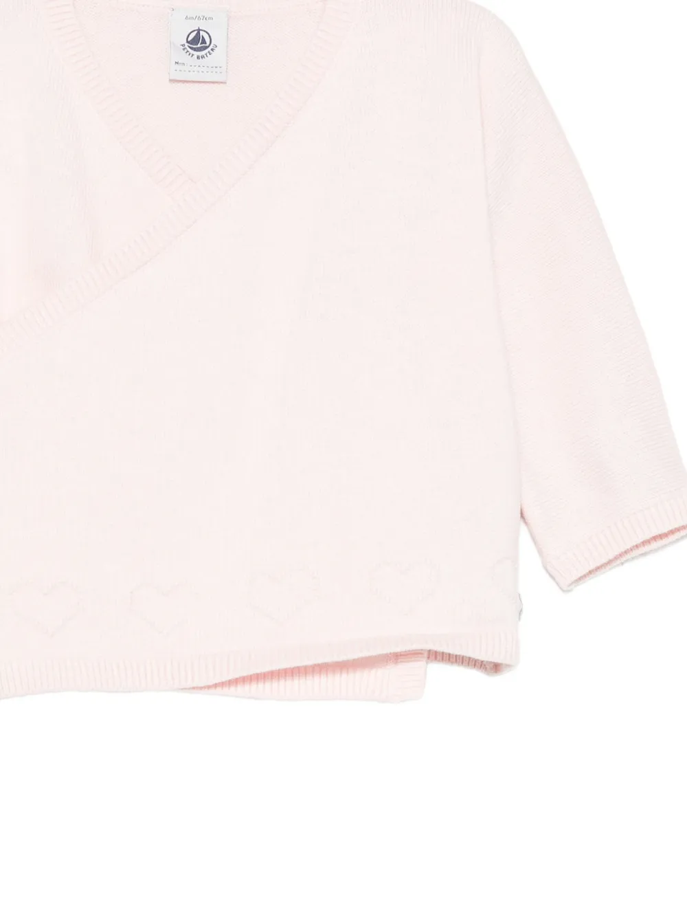 Petit Bateau Vest met hartprint Roze