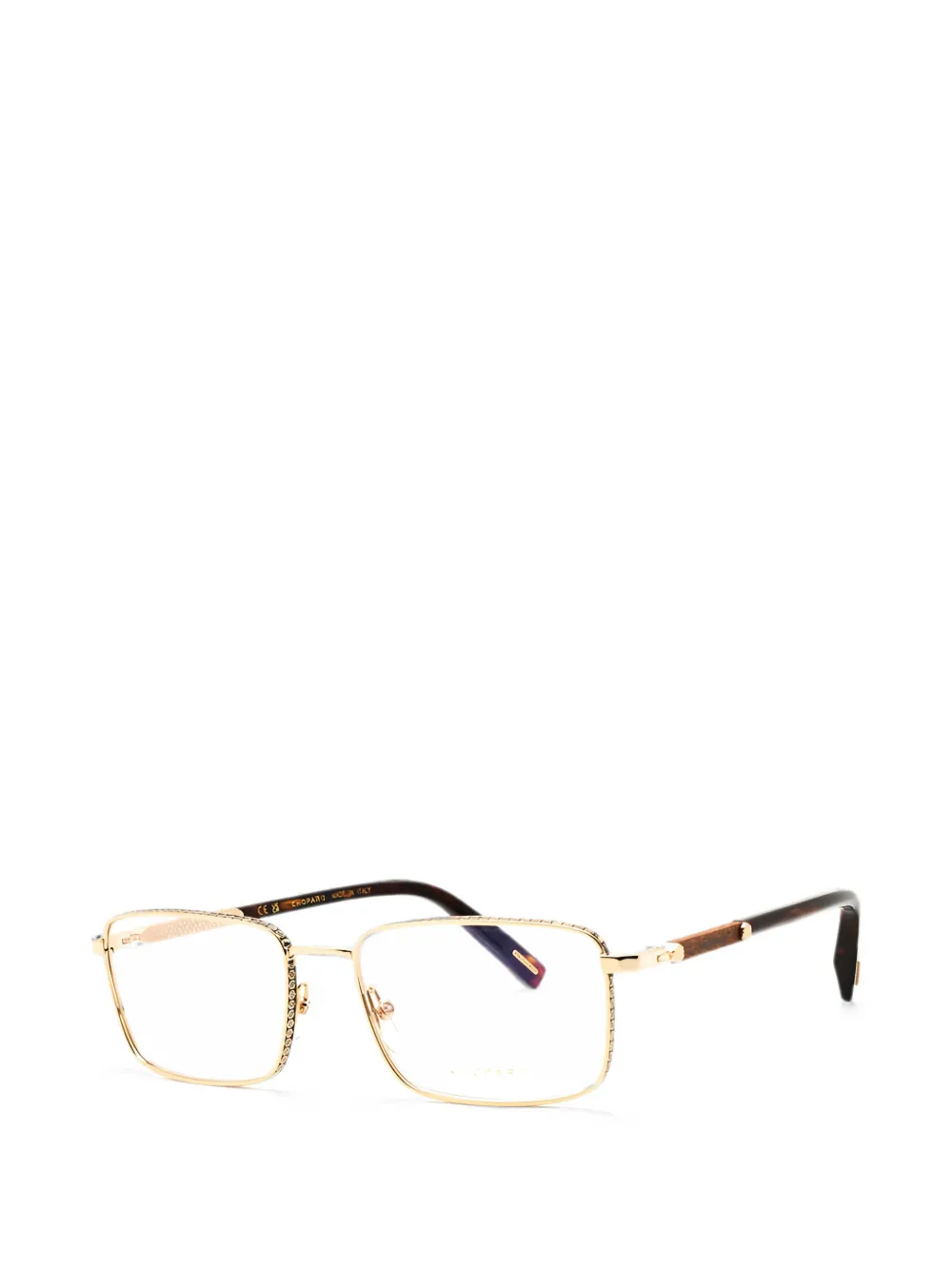 Chopard Rectangle-frame Glasses In 골드 톤