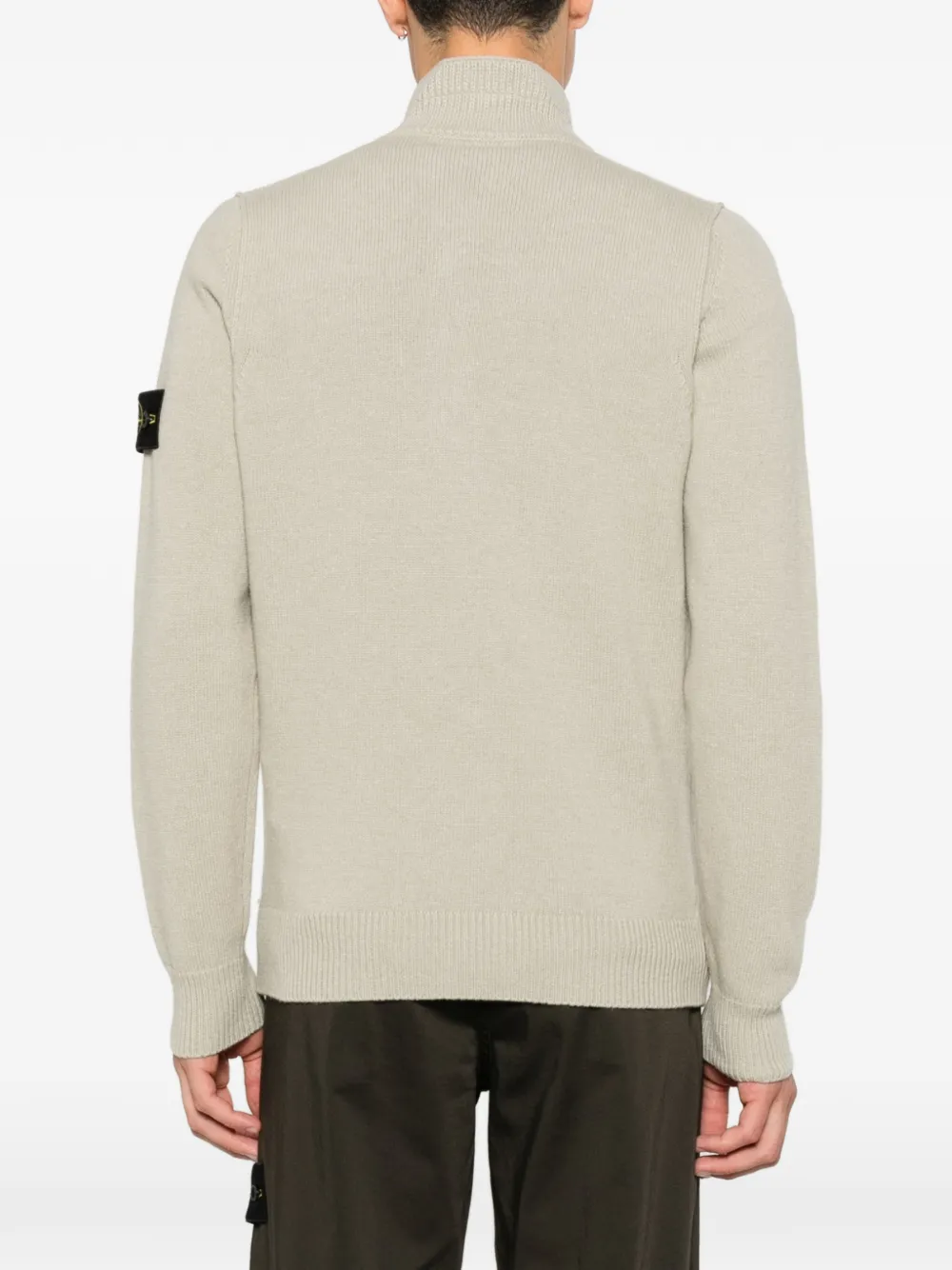 Stone Island 5100040 lambswool sweater Beige